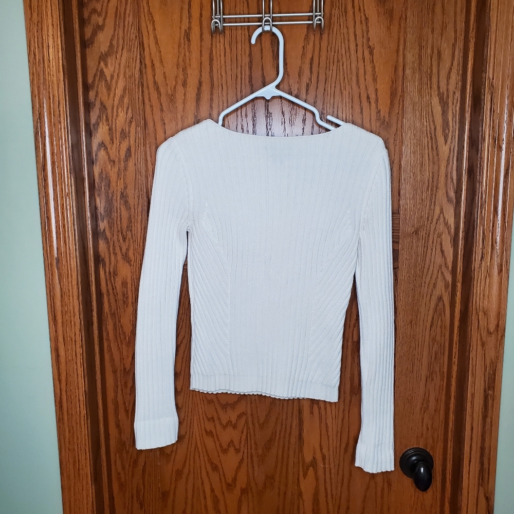 Ann Taylor White Sweater